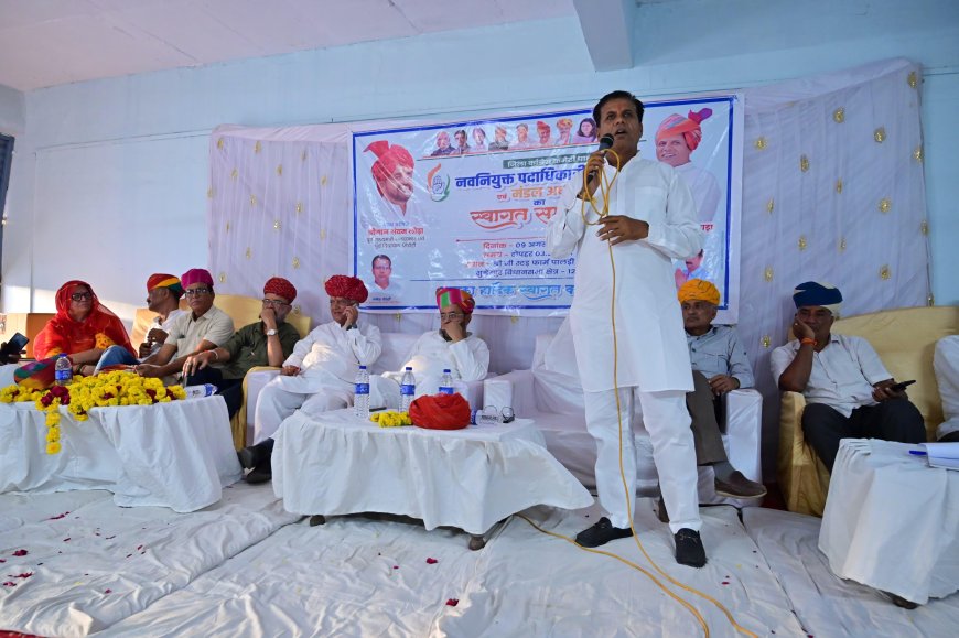 कांग्रेस केवल राजनीतिक दल नहीं, बल्कि लोकतंत्र की रीढ़ है- मेवाड़ा