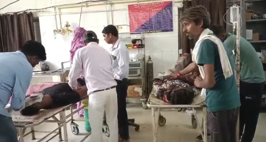 टहला बाईपास पर बोलेरो की टक्कर से चार घायल