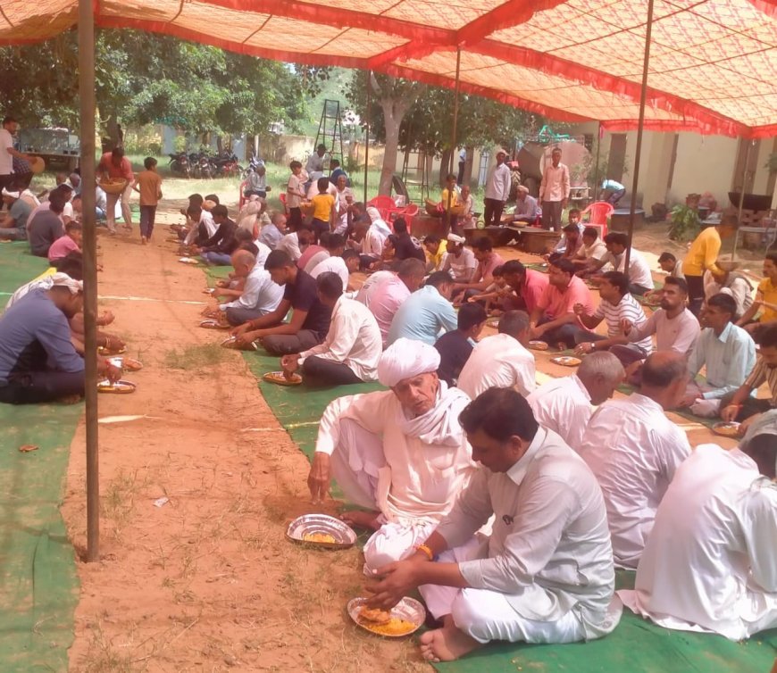 बाबा चबूतरे वाले का  विशाल भंडारे का आयोजन