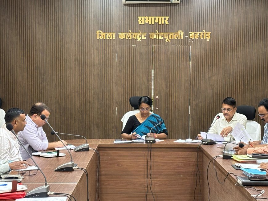 साप्ताहिक समीक्षा बैठक का आयोजन:हर घर तिरंगा अभियान, स्वतंत्रता दिवस की तैयारियां, संपर्क पोर्टल पर रहा फोकस