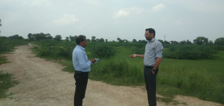 जिला कलक्टर ने मधुमक्खी पालन का उत्कृष्टता केंद्र हेतु किया भ्रमण