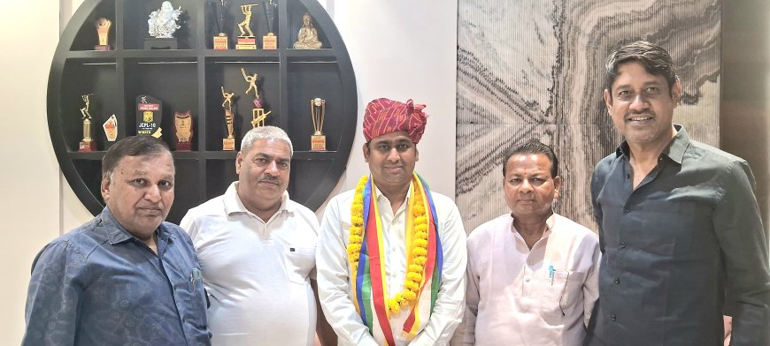 कल्पेश चौधरी के भाजपा जिला उपाध्यक्ष बनने पर जिला यूनेस्को एसोसिएशन ने किया स्वागत सम्मान
