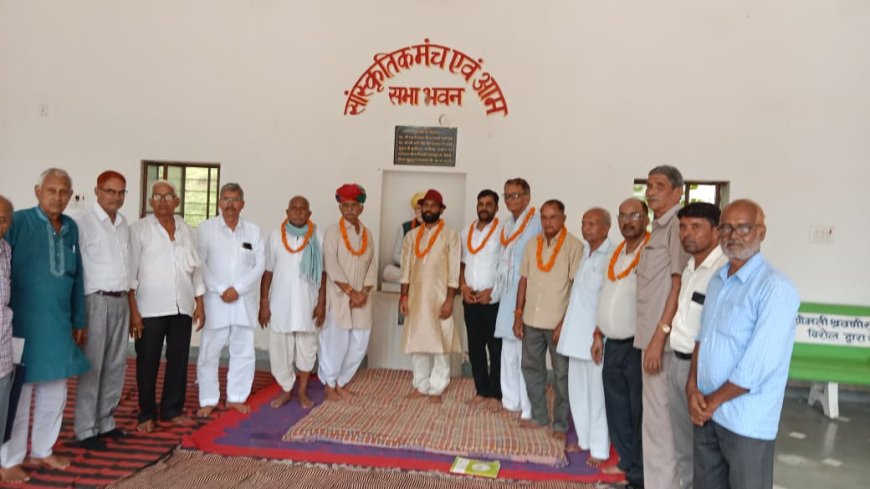 लोहार्गल मीणा धर्मशाला एवं मीन भगवान मंदिर में मीटिंग का आयोजन: 24 कोसीय परिक्रमा में मीणा समाज लगाएगा 2 दिवसीय भंडारा