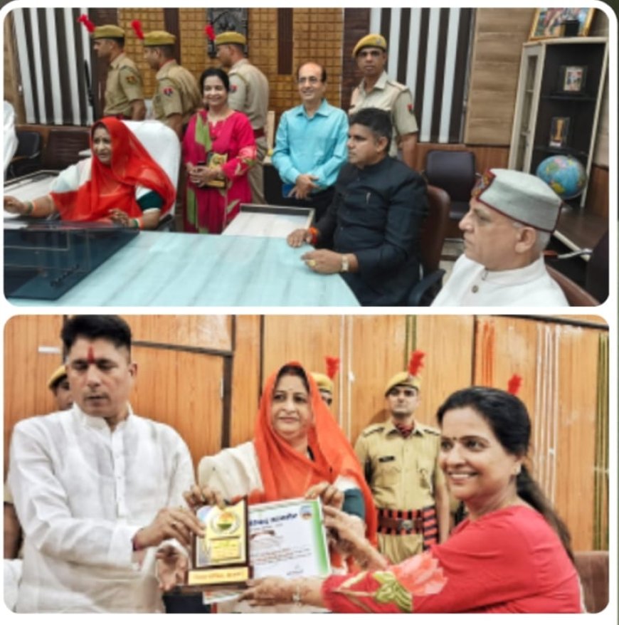 उत्कृष्ट निस्वार्थ सेवा कार्यों के लिए डॉ दीपा थदानी सम्मानित