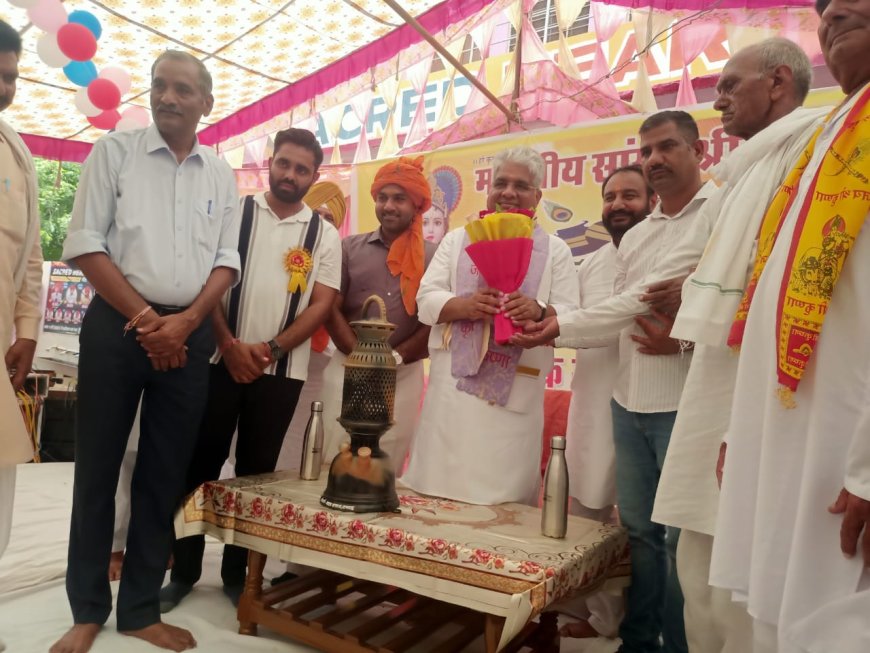 यादव समाज के दो दिवसीय विशाल कृष्ण जन्माष्टमी महोत्सव कार्यक्रम मे पहुंचे अलवर सांसद केंद्रीय मंत्री भूपेंद्र यादव