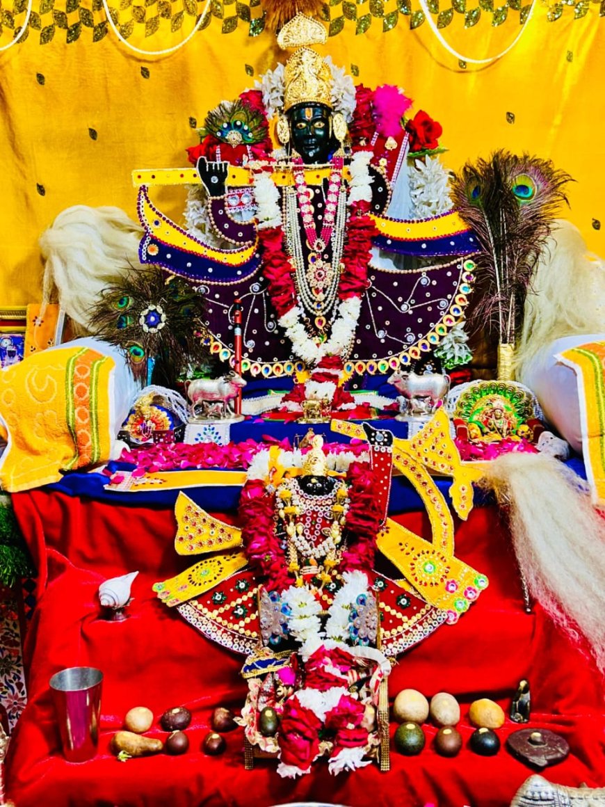 श्री चारभुजा नाथ बड़ा मंदिर कारोई पर धूमधाम से मनाया गया जन्माष्टमी महोत्सव