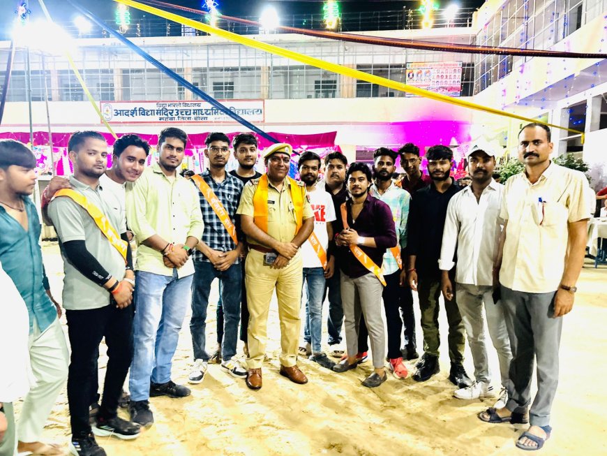 बजरंग दल विश्व हिंदू परिषद के कार्यकर्ता ने प्रशासन के साथ मिलकर सम्भाली सुरक्षा व्यवस्था