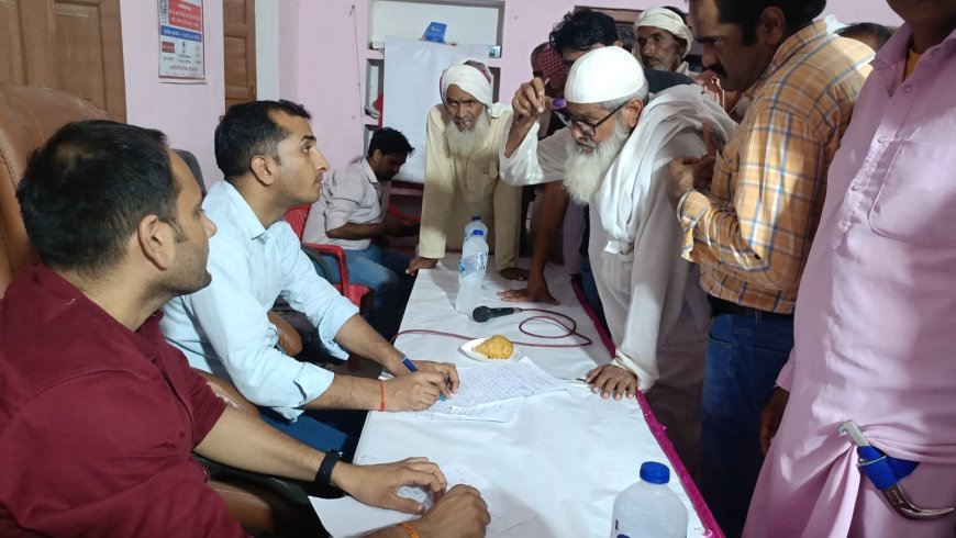 एसडीएम की मौजूदगी में रात्रि चौपाल का हुआ आयोजन