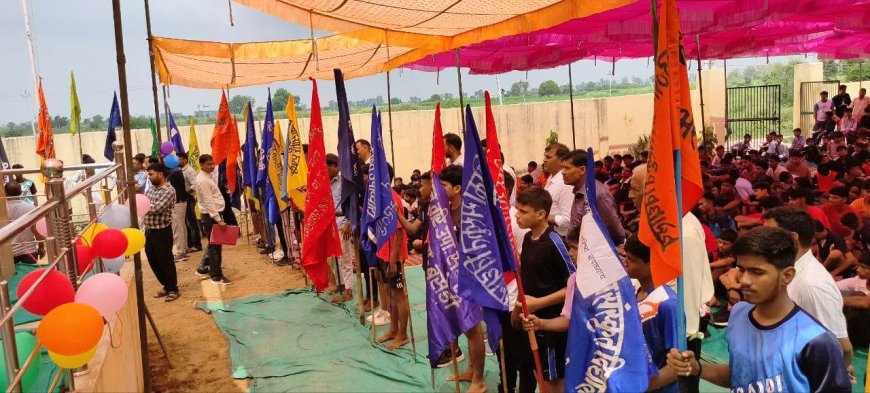 भरतपुर संभागीय संस्कृत छात्र क्रीड़ा महोत्सव का महुआ में आगाज, 30 टीमों के 450 खिलाड़ी, 50 प्रशिक्षक हुए शामिल