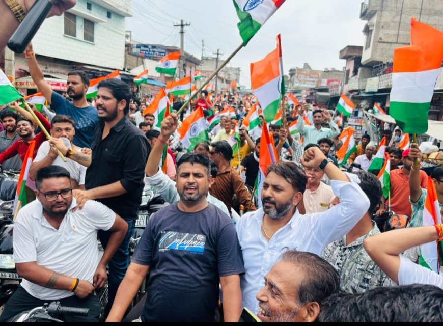 खैरथल-तिजाराः विरोध प्रदर्शन जारी, आमसभा कर जताया रोष