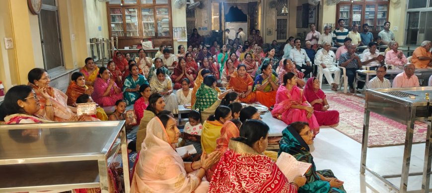 जयपुर महानगर में 48 दिवसीय भक्तामर पाठ का 13 वां दिन भक्ति के साथ दीप अर्चना की