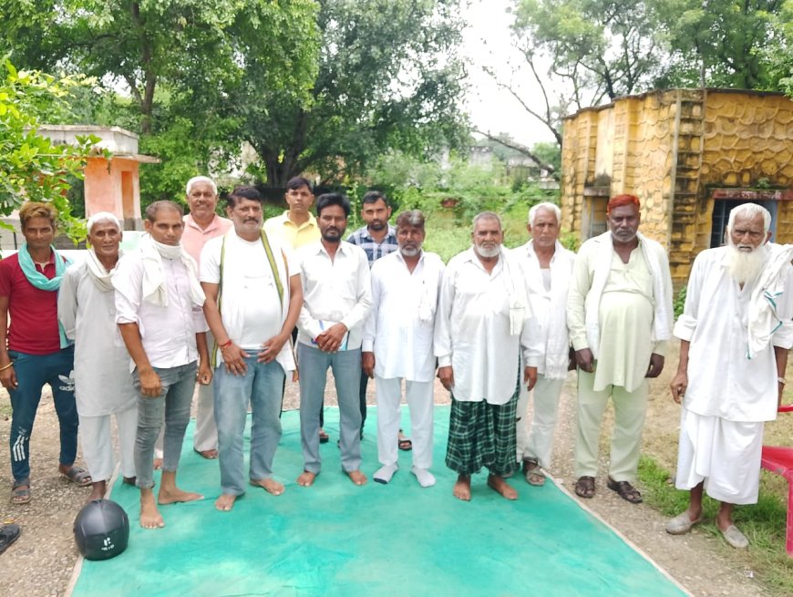 मौजपुर में लगने वाले ईआरसीपी केअंतर्गत  पानी की बोरो का किया विरोध