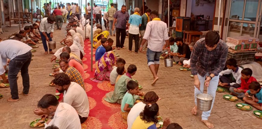 नोगावां  कस्बे में गणेश चतुर्थी के पावन अवसर पर विशाल भंडारे का आयोजन