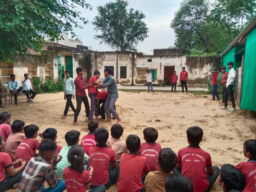 राष्ट्रीय खेल दिवस पर टैगोर फाउंडेशन स्कूल में हुई विभिन्न प्रतियोगिताएं