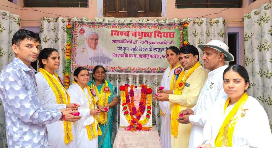 डॉ. दादी प्रकाशमणि जी की 18वीं पुण्यतिथि  वैर सेवा केंद्र पर विश्व बंधुत्व दिवस के रूप में सम्पन्न