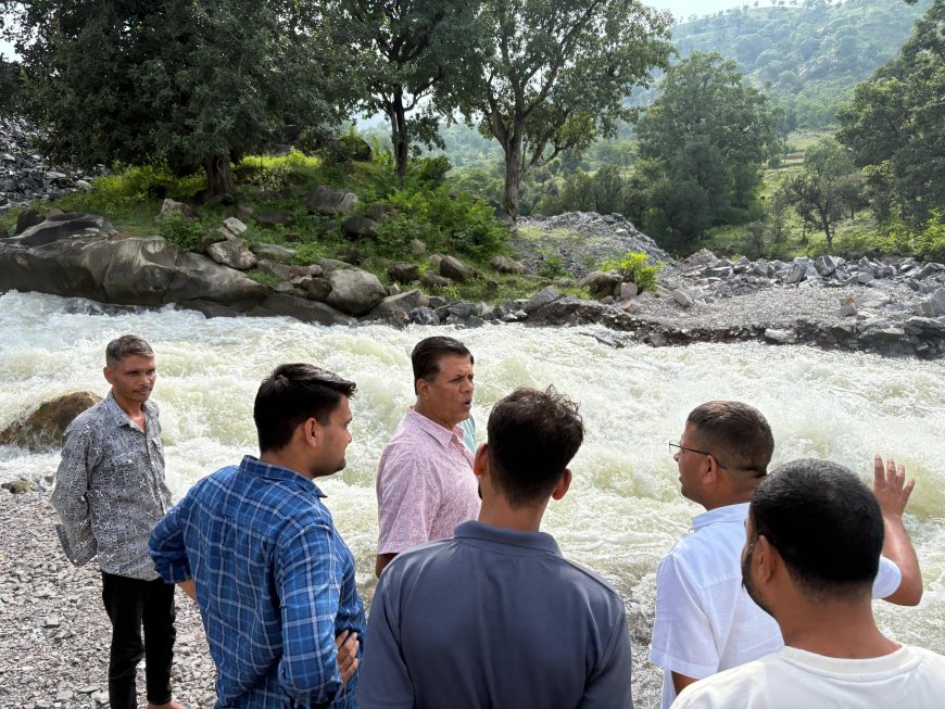 सेई बांध से अब तक जवाई में छोड़ा गया 2200 एमसीएफटी पानी,कांग्रेस प्रत्याशी हरिशंकर मेवाड़ा ने रविवार को सेई बांध का किया दौरा