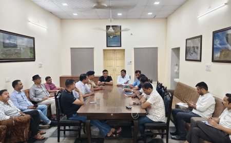 जवाई बांध के फाटक खोलने की पूर्व तैयारी के संबंध में बैठक का आयोजन