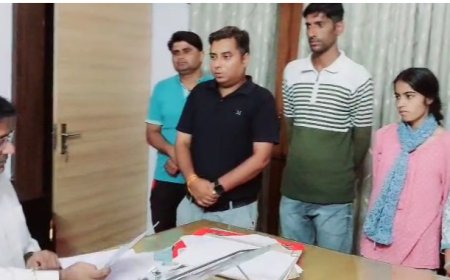 सुमेरपुर में उपजिला कलेक्टर को उपखंड के  योग प्रशिक्षकों  ने अपनी  समस्याओ को लेकर दिया ज्ञापन