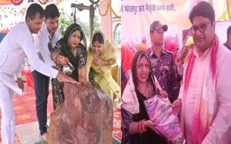 पूर्व सांसद ने किए बरसाना की राधारानी के दर्शन: रंजीता कोली को दी जन्म दिवस की बधाईया