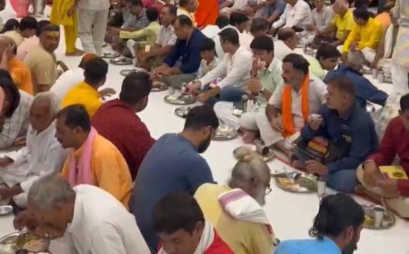 देवी भागवत महापुराण के समापन पर प्रेम प्रकाश आश्रम में हवन व भंडारा संपन्न