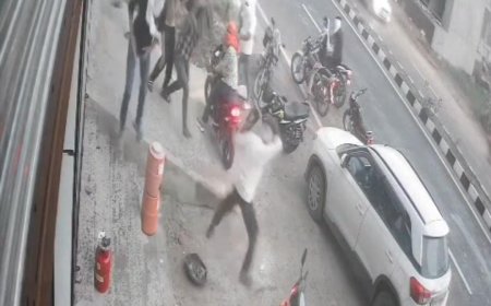 बाइक सवार नकाबपोश बदमाशों ने प्रोपर्टी डीलर के कार्यालय पर की तोड़फोड़