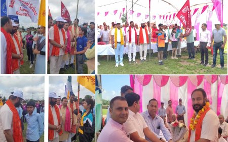 69 वी जिला स्तरीय माध्यमिक व उच्च माध्यमिक 17/19 वर्षीय छात्र छात्रा फुटबॉल एवं योगासन प्रतियोगिता का बड़ौदामेव मे हुआ शुभारंभ