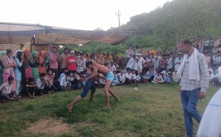 कुंडला में संत बाबा के मेले में पहलवानों ने दिखाए दांव पेंच