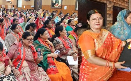 प्रवासी महिला विस्तारक अभियान कार्यशाला,  निवर्तमान सांसद रंजीता कोली का स्वागत