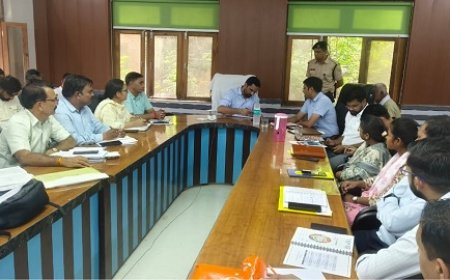 जिला कलेक्टर ने किया औचक निरीक्षण : विद्यालय में 14 कर्मचारी अनुपस्थित