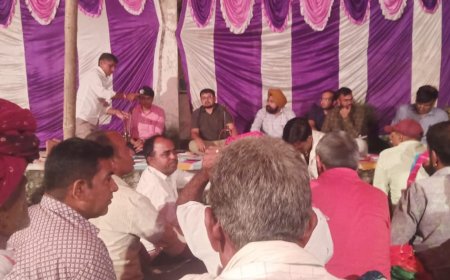 गुन्दली में रात्रि चौपाल का आयोजन