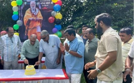 तखतगढ़ खेडावास उद्यान में प्रधानमंत्री मोदी मनाया जन्मदिन