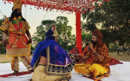 कोटकासिम में नारद मोह लीला से शुरू हुआ रामलीला मंचन