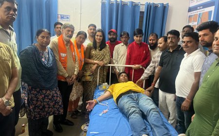 प्रधानमंत्री मोदी के जन्मदिवस सेवा पखवाड़े में भाजपा ने किया 148 यूनिट रक्तदान