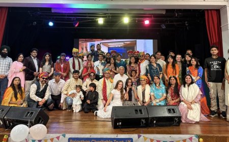 'घूमर 2025’राजस्थानी घूमर के साथ ताल से ताल मिला कर चहक उठा लंदन