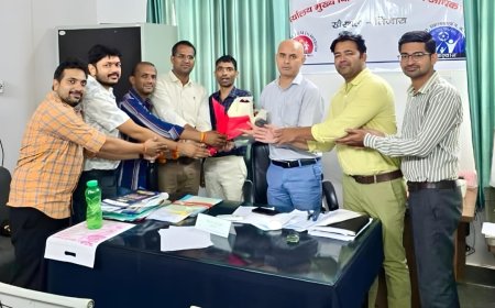 राजस्थान फार्मासिस्ट कर्मचारी संघ ( एकीकृत) जिला शाखा ने सी एम एच ओ से की भेंट