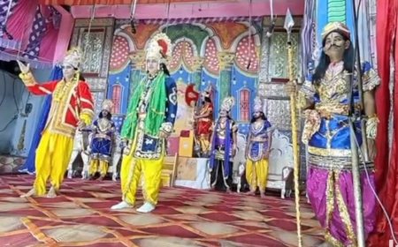 बाल कला संगम थाना राजाजी के तत्वाधान में श्री राम लीला मंचन प्रारम्भ