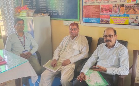 राजकीय विद्यालयों में मिड डे मील का किया गया औचक निरीक्षण