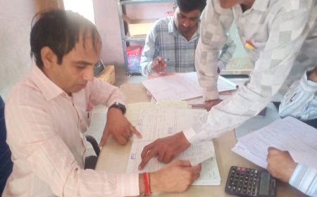 उप तहसीलदार ने  स्कूलों का जांचा मिड डे मिल पौषाहार