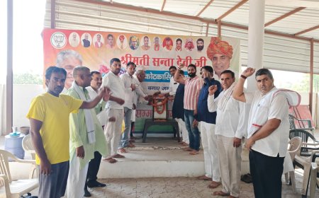 भाजपा कार्यालय कोटकासिम पर पंडित दीनदयाल उपाध्याय जयंती मनाई