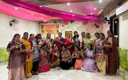 अग्रसेन विकास परिषद महिला मंडल अंता द्वारा नवरात्रि उत्सव का आयोजन