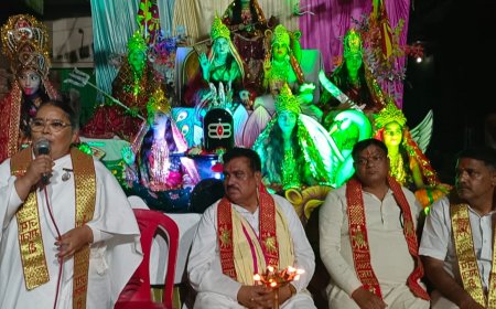 कठूमर में नव देवीयो की चैतन्य देवीयो की दिव्य झांकीयो का हुआ आयोजन