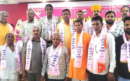 राजस्थान प्रदेश माली सैनी समाज का प्रांतीय अधिवेशन ब्यावर में हुआ संपन्न अधिवेशन में छाया रहा सूरज माली प्रकरण