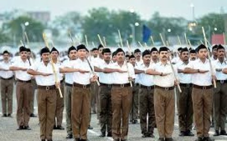 लक्ष्मणगढ़ क्षेत्र में राष्ट्रीय स्वयंसेवक संघ द्वारा विजया दशमी उत्सव मनाया