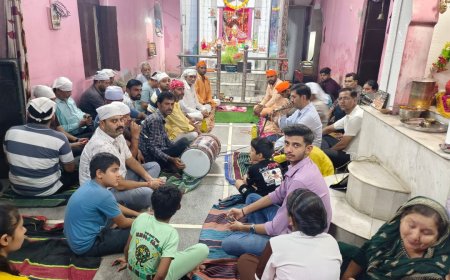 माता के जागरण में देर रात तक झूमे श्रद्धालु