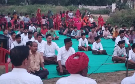 उदयपुरवाटी माधव बस्ती में विजयादशमी उत्सव सम्पन्न