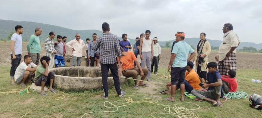 कोट बांध के कुओं में गिरे दो गौवंश, घंटों की मशक्कत के बाद गौसेवको ने ग्रामीणों की मदद से निकाले सकुशल बाहर
