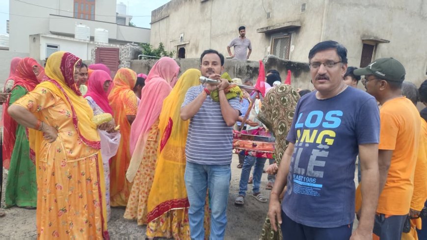 जलझूलनी एकादशी पर ठाकुर जी को कराया नगर भ्रमण: आलकी पालकी जय कन्हैया लाल की.