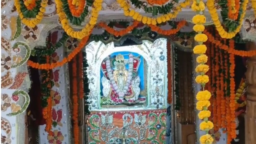 नौगांवा में सांवरिया सेठ मंदिर में जलझूलनी एकादशी महोत्सव - ठाकुर जी की पालकी यात्रा में उमड़ा जनसैलाब