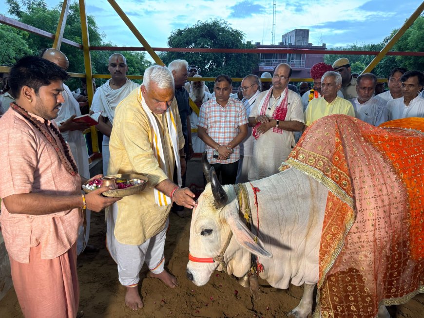 गौ-सेवा से समाज में सद्भाव, समृद्धि और नैतिकता की स्थापना होती है- जवाहर सिंह बेढम