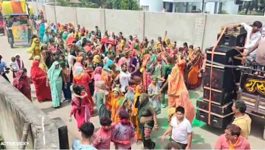 कृष्ण गोपाल मण्डल द्वारा मनाया गया गणेश विर्सजन महोत्सव